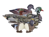 Higdon Outdoors 19993 Standard Puddle Pack Early Season Teal/Wood Duck Species Multi Color Foam Filled 6 Pack