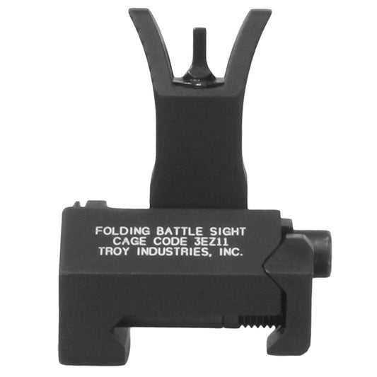 Troy Ind SSIGFBSFMBT00 Front Folding BattleSight M4 Black Hardcoat Anodized