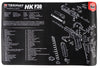 TekMat TEKR17HKP30 HK P30 Cleaning Mat Black/White Rubber 17" Long HK P30 Parts Diagram