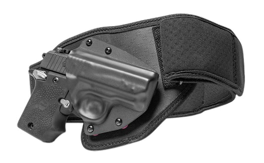 Tactica TTBB0122RHM Belly Band Ruger LCP Elastic Black Medium RH