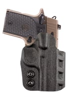 DeSantis Gunhide D94KA1RZ0 Cazzuto OWB Black Kydex Paddle Fits S&W M&P 9 Shield EZ Right Hand