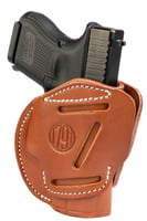 1791 Gunleather 3WH3CBRA 3-Way IWB/OWB Size 03 Classic Brown Leather Belt Loop Compatible W/ Glock 26 Compatible W/ Ruger LC9 Compatible W/ S&W M&P Shield Ambidextrous Hand