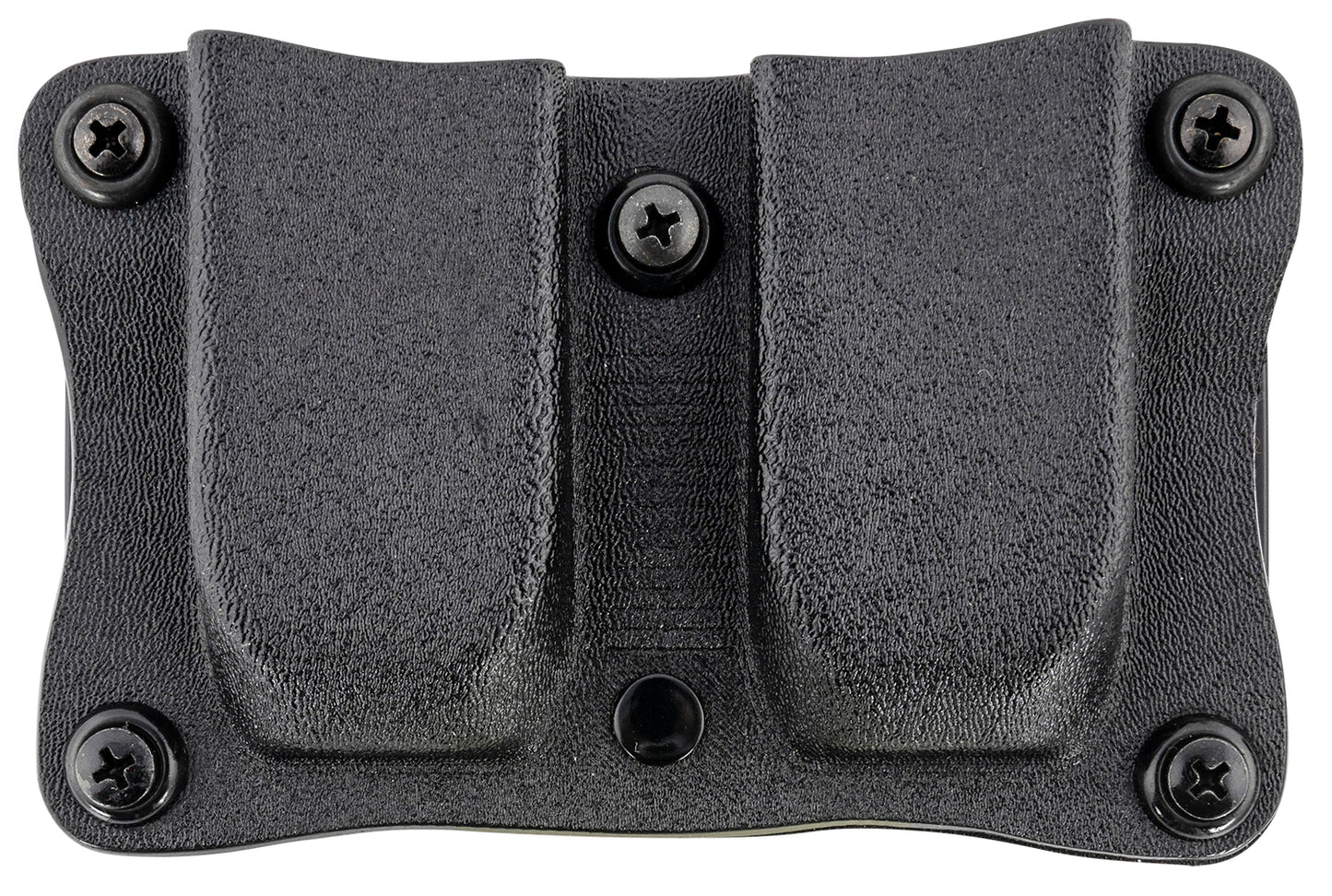 DeSantis Gunhide A87KJKKZ0 Quantico Double Mag Pouch OWB Black Kydex, Belt Clip Fits Belts Up To 1.50" Wide, Compatible W/Sig P365, Ambidextrous