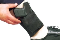 DeSantis Gunhide 062BASRZ0 Apache Rig Ankle Black Elastic Velcro Fits S&W J Frame Fits 2" Barrel Right Hand