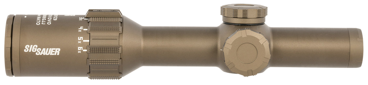 Sig Sauer Electro-Optics SOT61240 Tango6T Flat Dark Earth 1-6x24mm 30mm Tube Illuminated DWLR-556 Reticle