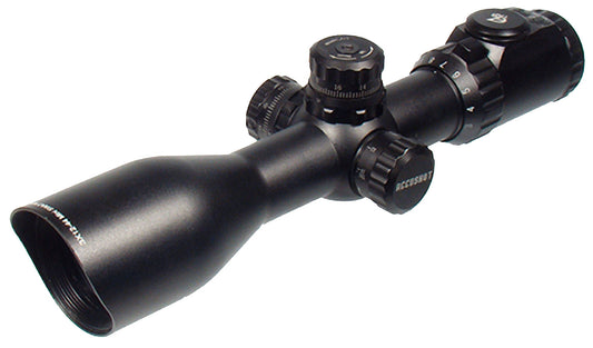 UTG SCP3-UM312AO Accushot Black Hardcoat Anodized 3-12x 44mm 30mm Tube Illuminated Red/Green Mil-Dot Reticle