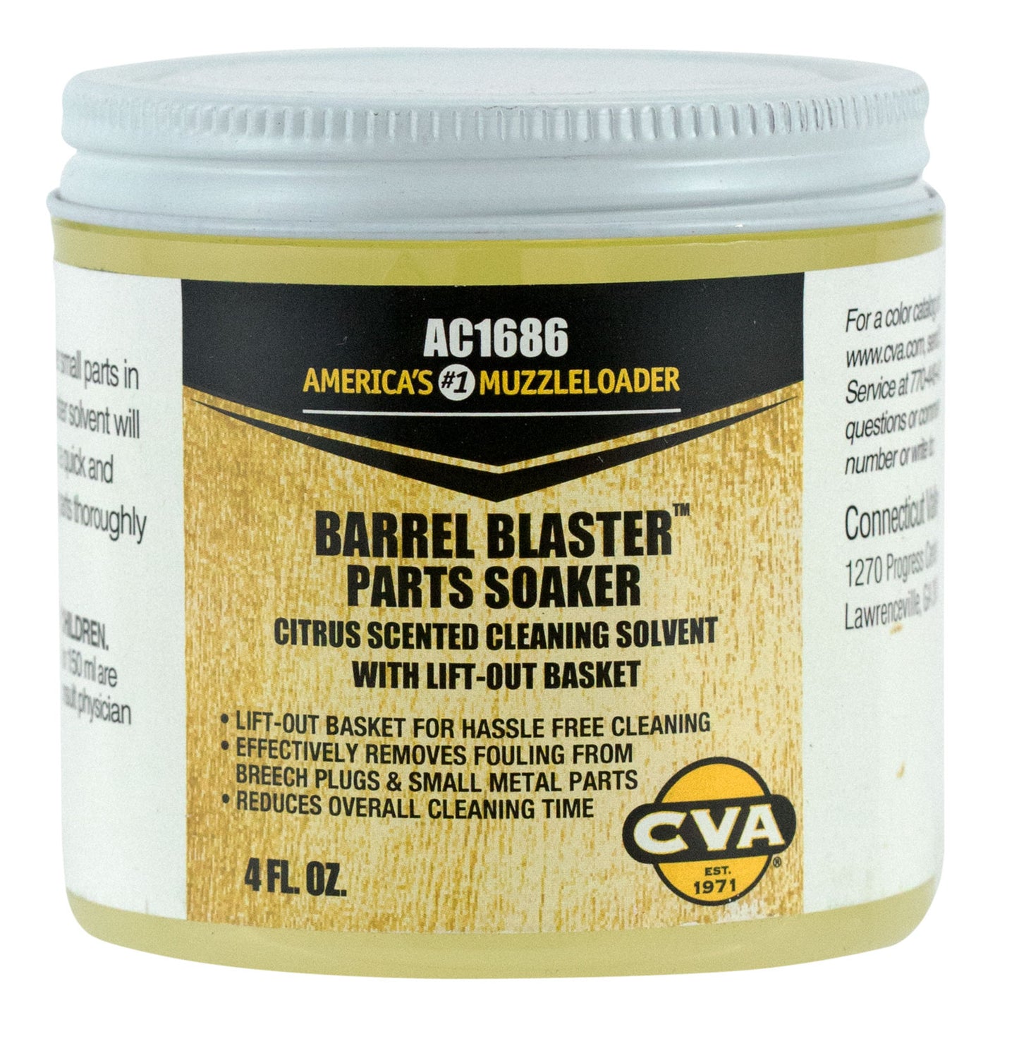 CVA AC1686 Barrel Blaster Parts Soaker Removes Fouling 4 Oz Liquid