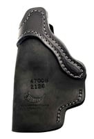 Hunter Company 4700 Universal IWB Black Leather Belt Clip Fits Sm/Med Frame Right Hand