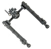Accu-Tac FCSRBG200 FC-5 G2 Bipod Made Of Black Hardcoat Anodized Aluminum With Picatinny Attachment, Steel Feet & 6"-10.60" Vertical Adjustment
