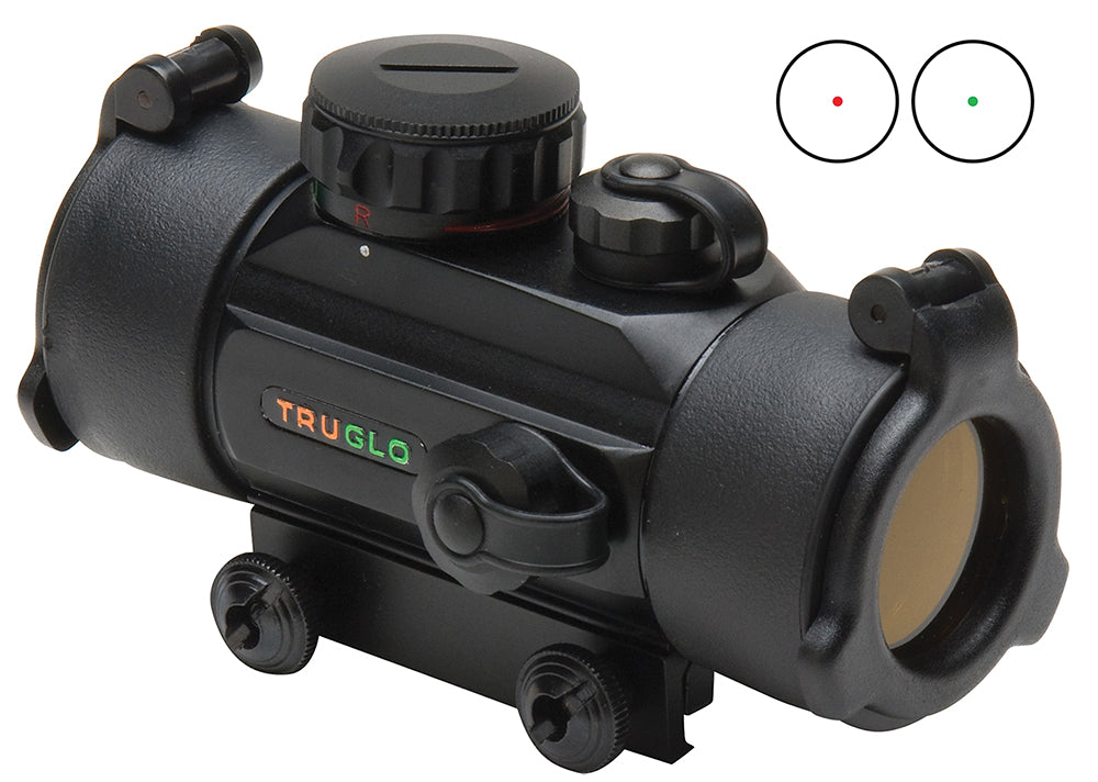 TRUGLO TG8030DB Dual Color Red Dot Sight 30mm Tube 1x 5 MOA Red And