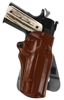 Galco SM2212R Speed Master 2.0 OWB Tan Leather Paddle Fits 1911 Fits 5" Barrel Right Hand