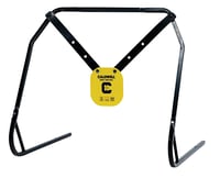 Caldwell 1140016 Gong & Target Stand 8" Yellow AR500 Steel Gong Hanging Includes XL Strap Hangers