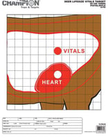 Champion 45789 Paper Deer Vitals Target, 14"X18", 12pk