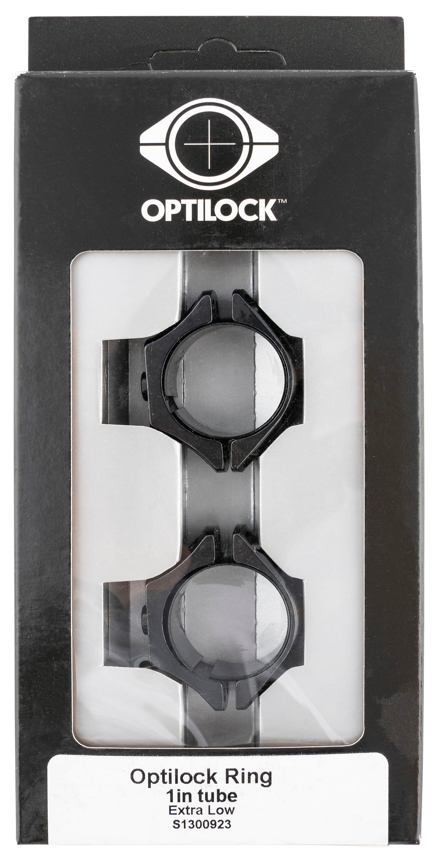 Tikka S1300925 Opti-Lock Rings Black 1" High