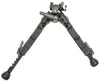 Accu-Tac BRASQDG204 BR-4 G2 Arca Spec Bipod Made Of Black Hardcoat Anodized Aluminum With ARCA Style Rail Attachment, Steel Feet & 5.75"-8.25" Vertical Adjustment