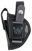 Bulldog FSN1 Extreme OWB Black Nylon Belt Loop/Clip Fits Ruger LCP/Beretta 21 Bobcat Ambidextrous