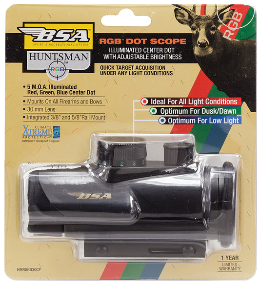 BSA IR DOT RD/GR/BL 30MM BLK