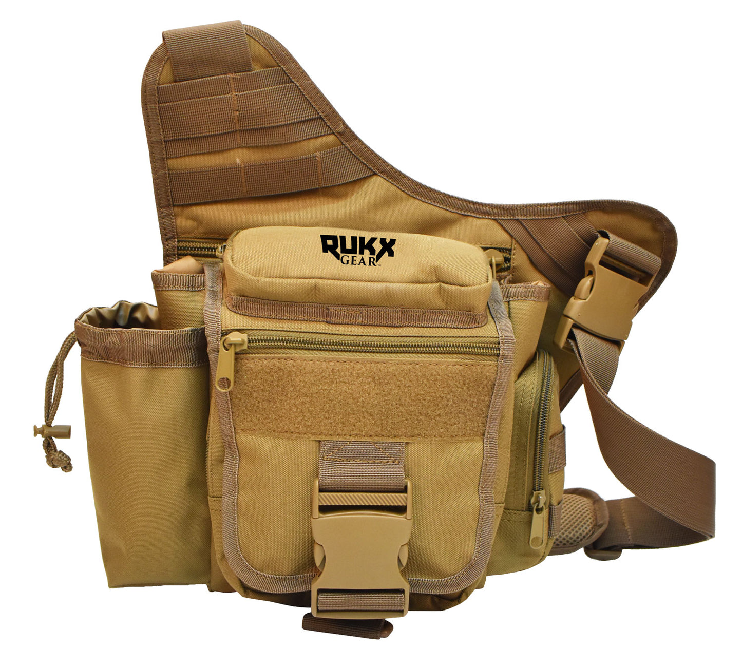 Rukx Gear ATICTSBT Sling Bag Tan 600D Polyester