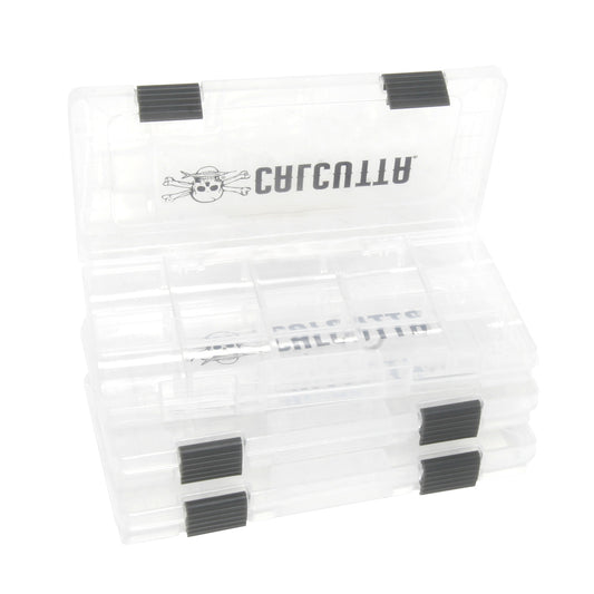 Calcutta C2LTT-3500 3/Pk 3500 Clear 2-Latch Tackle Tray