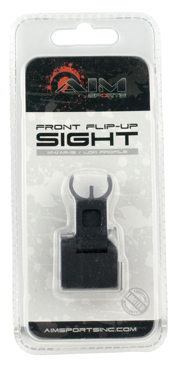 Aim Sports MT200 AR Low Profile Front Flip Up Sight Black Anodized Low ...