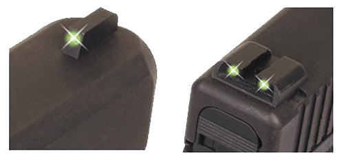 TruGlo TG231S1 Tritium Black | Green Tritium Front Sight Green Tritium Rear Sight