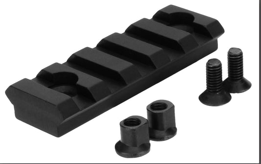 TacFire MAR101 KeyMod Picatinny Rail 2 Inch 5 Slots Black