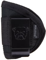 Bulldog WIPM Inside The Pants IWB Size Medium Black Nylon Belt Clip Fits Small .380 Autos Ambidextrous