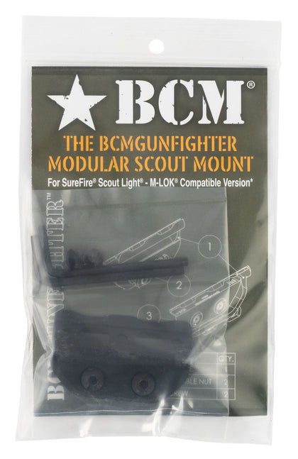 BCM SLMMCMR BCMGunfighter Modular Mount Fits Surefire Scout Lights M-LOK Black Aluminum