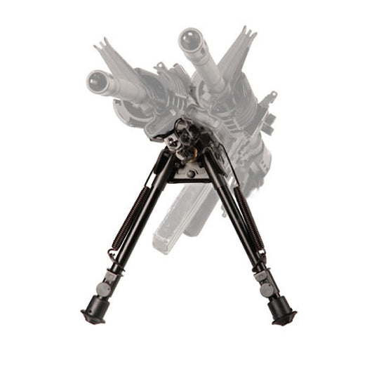 Blackhawk 71BP11BK Sportster Pivot + Traverse Bipod 13.50-23" Black Anodized Metal, Sling Swivel Attached, Rubber Feet