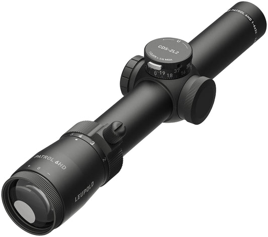 Leupold 182398 Patrol 6HD Matte Black 1-6x24mm 30mm Tube Illuminated FireDot Duplex Reticle Features Throw Lever