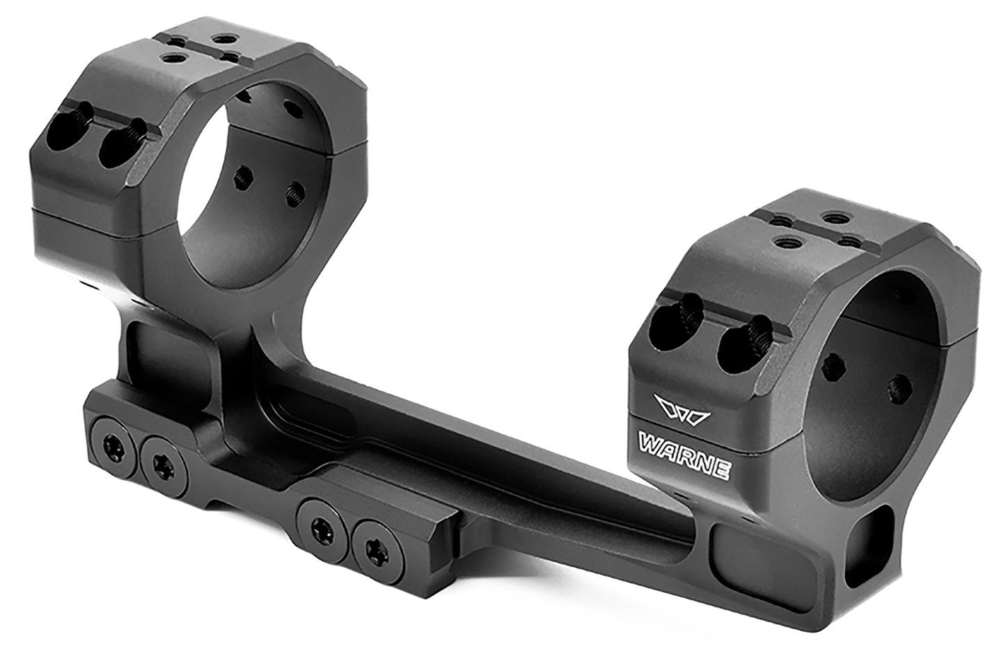 Warne 784220MOA Precision Cantilever Mount Scope Mount/Ring Combo Black Anodized 35mm 20 MOA