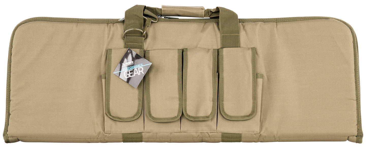 NcStar CVCP2960G36 2960 Carbine Case 36" OD Green Carbine With Heavy Duty Locking Zipper