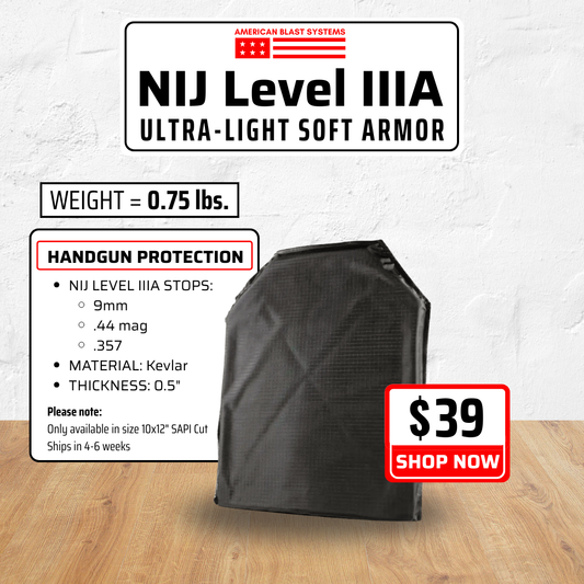 Level IIIA Soft Armor Insert