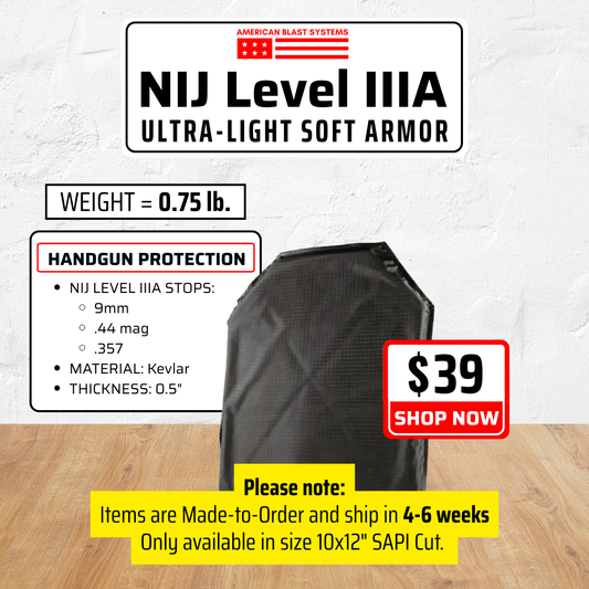 Level IIIA Soft Armor Insert