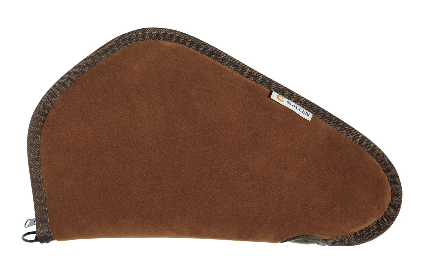 Heritage Cases 8613 Handgun Case Brown Suede W/Black Trim, Faux Sherpa Lining & Foam Padding, Lockable Zippers 13" L