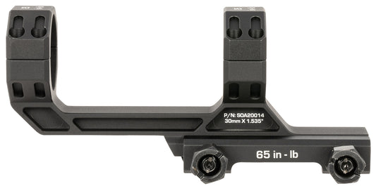 Sig Sauer Electro-Optics SOA20015 Alpha MSR Scope Mount/Ring Combo Black Anodized 34mm | 0 MOA